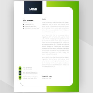 Green & Black color Creative letterhead template design. Svg+xml,%3Csvg%20xmlns%3D%22http%3A%2F%2Fwww.w3